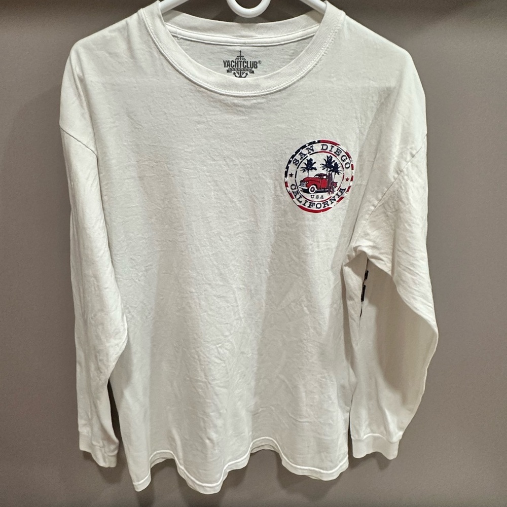 White Long Sleeve Men’s Shirt L